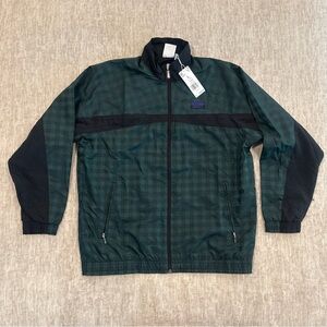 Men’s Size Large Adidas Sportswear Fit RYV Track Jacket Green and Black NEW
